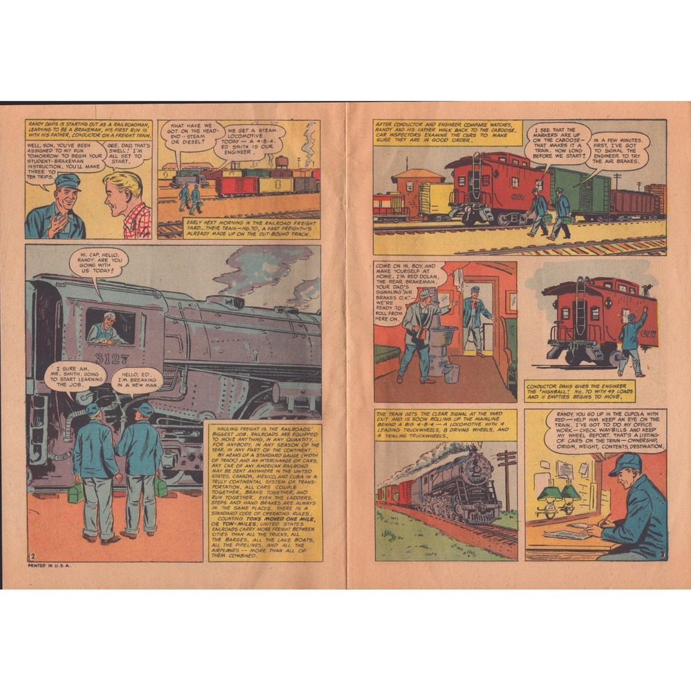 Railroads Deliver The Goods! Comic Association of American Railroads Bill Bunce - Picture 3 of 3